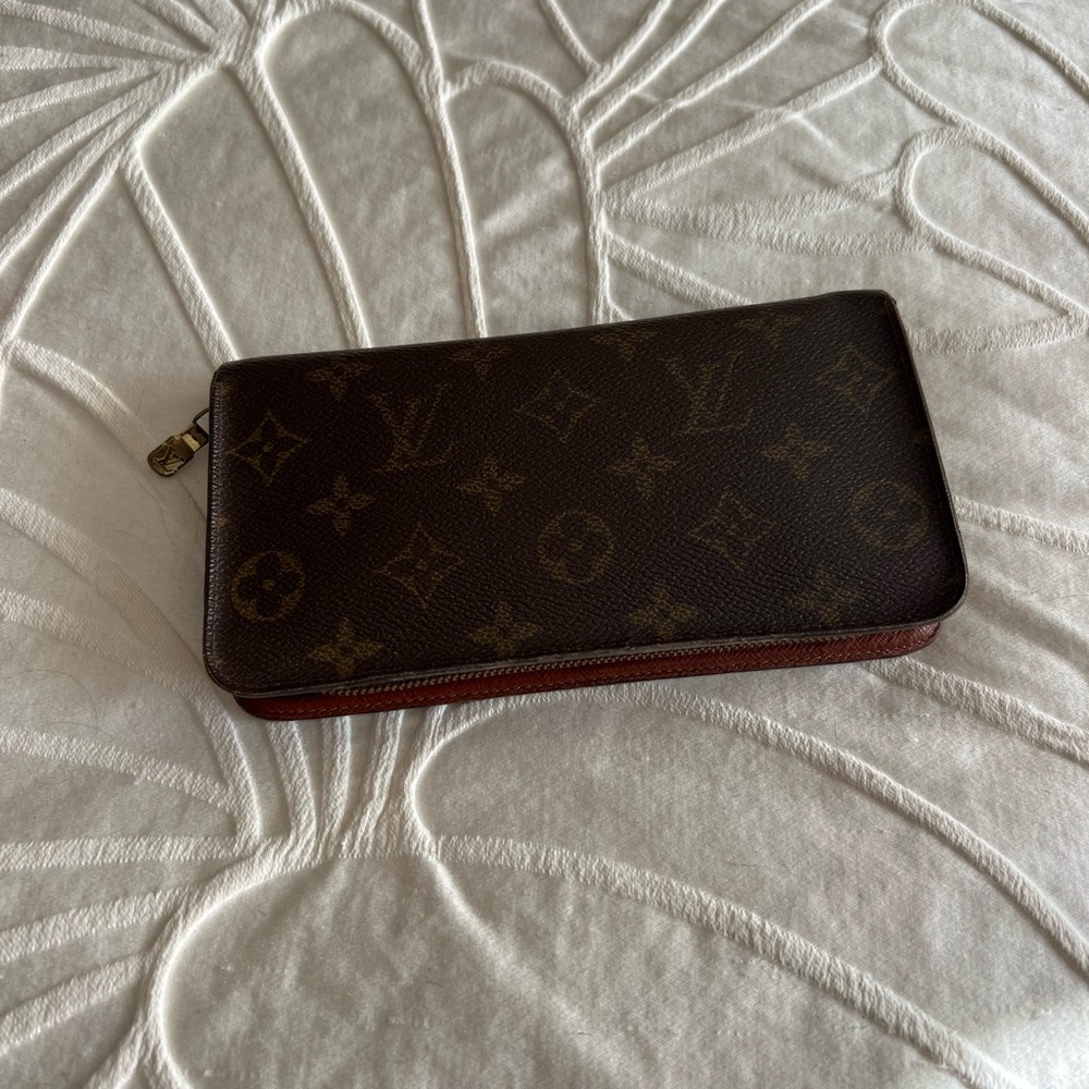 Louis Vuitton Brown Monogram Zipper Wallet